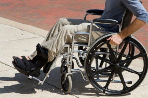 Boca Law - accident victim on wheelchair